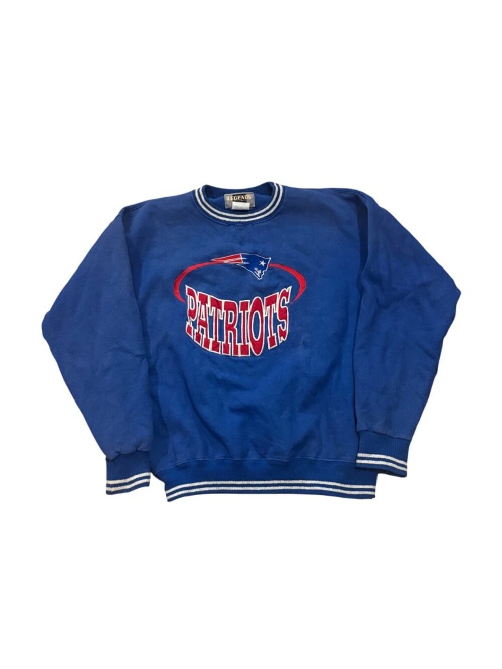Vintage 90s Legends Athletic New England Patriots NFL Crewneck Sweatshirt Yth L